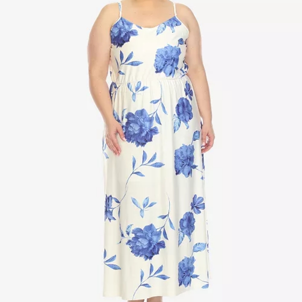 Floral Maxi Dress with Pockets